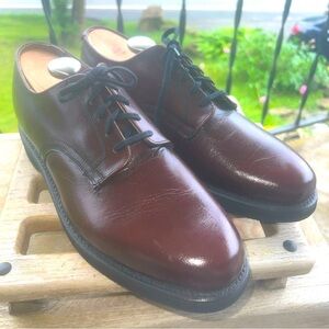 Rare Vintage Hanover Sz 10E/C Scotch Grain Plain Toe Calfskin Blucher Brown